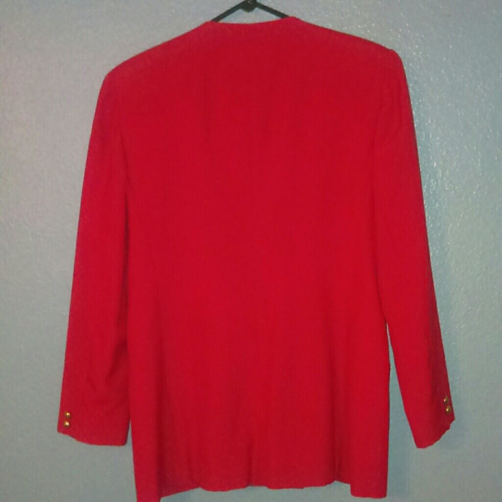 Classic Habits Red Skirt Suit View 3